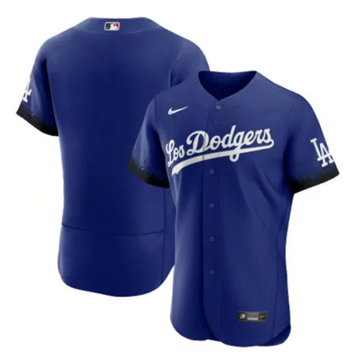 Customizable Mens los angeles dodgers blank 2021 royal city connect flex base stitched jersey 1995