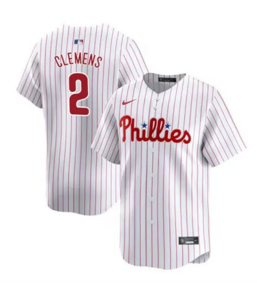 Personalized Mens philadelphia phillies 2 kody clemens white home stitched jersey 8792