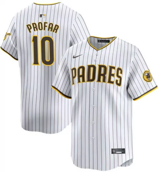 Custom Mens san diego padres 10 jurickson profar white 2022 city connect flex base stitched jersey 8271
