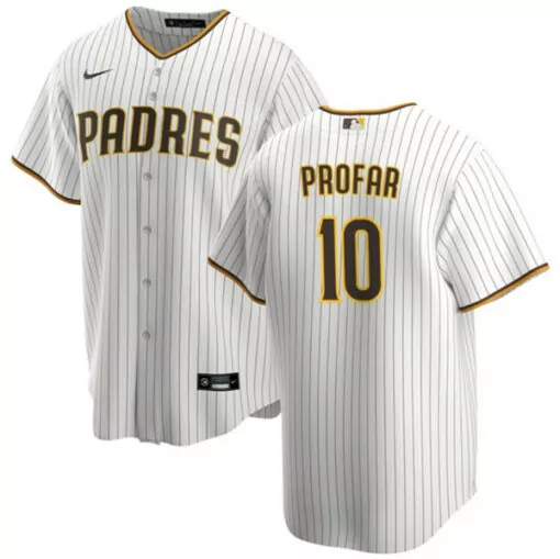 Custom Mens san diego padres 10 jurickson profar white 2022 city connect flex base stitched jersey 8271