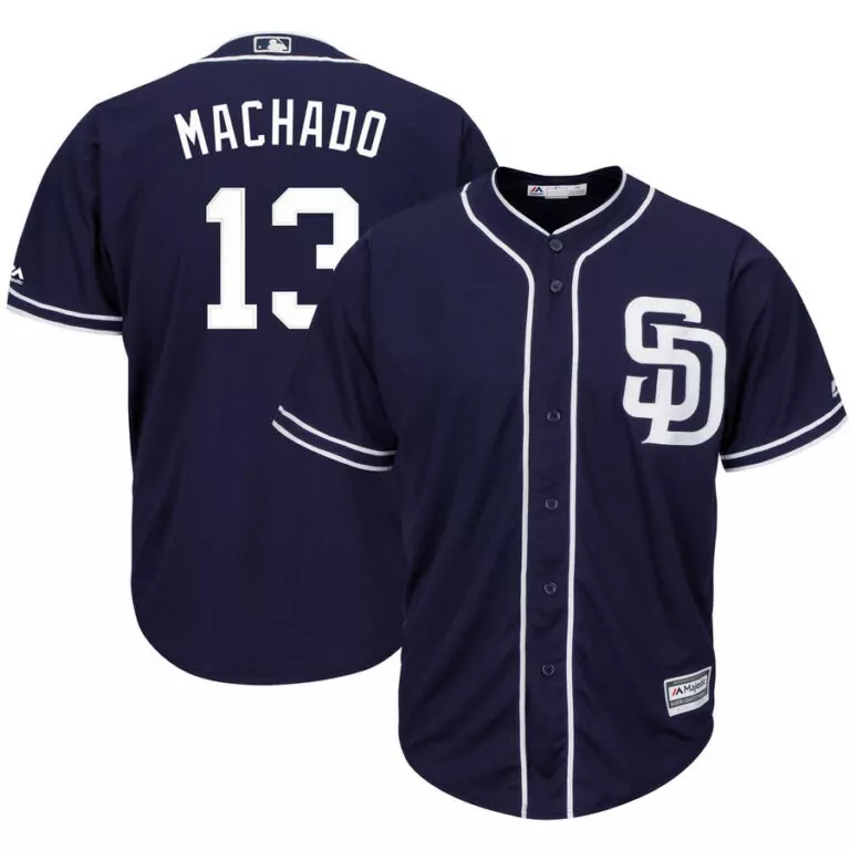Customizable Mens san diego padres 13 manny machado navy cool base stitched jersey 3148