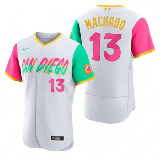 Customizable Mens san diego padres 13 manny machado brown 2024 home stitched jersey 5184