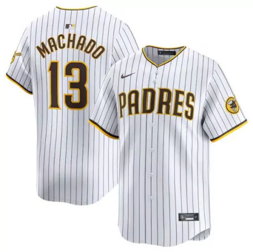 Customizable Mens san diego padres 13 manny machado white 2024 home stitched jersey 1961