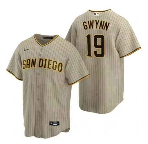 Personalized Mens san diego padres 19 tony gwynn brown cool base stitched jersey 3199