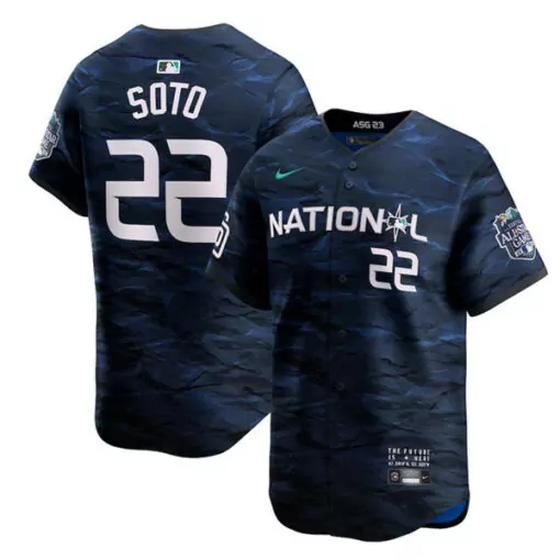 Personalized Mens san diego padres 22 juan soto royal 2023 allstar cool base stitched jersey 5543