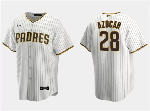 Customizable Mens san diego padres 28 jos azocar white cool base stitched jersey 3796