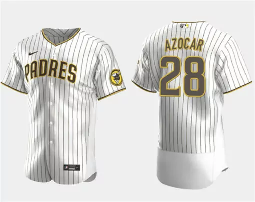 Customizable Mens san diego padres 28 jos azocar white cool base stitched jersey 3796