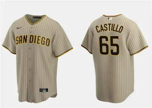 Personalized Mens san diego padres 65 jos castillo tan cool base stitched jersey 1511