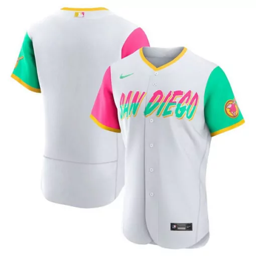 Customizable Mens san diego padres blank white 2022 city connect flex base stitched jersey 4291