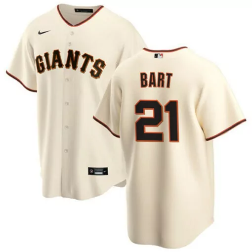 Customizable Mens san francisco giants 21 joey bart cream cool base stitched jersey 5747