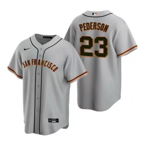Custom Mens san francisco giants 23 joc pederson cream flex base stitched jersey 8952