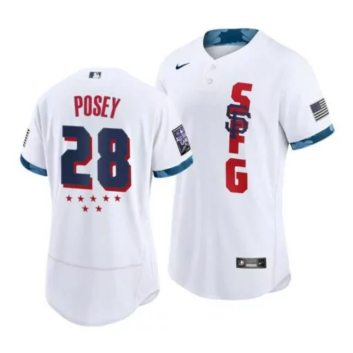 Customizable Men s san francisco giants buster posey cream home 2020 player name jersey 1