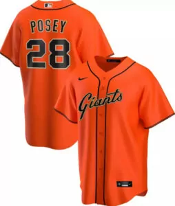 Customizable Men s san francisco giants buster posey cream home 2020 player name jersey 1