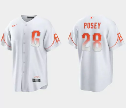 Customizable Mens san francisco san francisco giants 28 buster posey white city connect cool base stitched jersey 1957