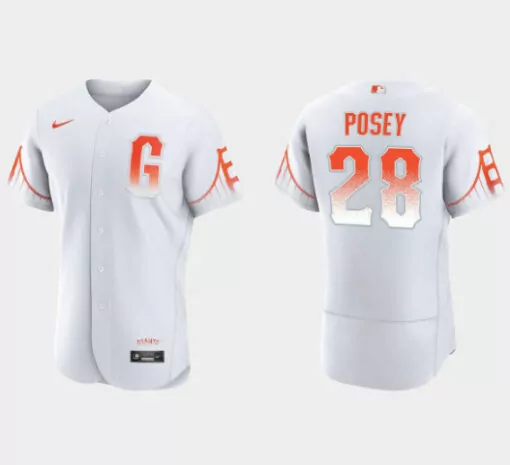 Custom Mens san francisco giants black 28 buster posey flex base stitched jersey 7404