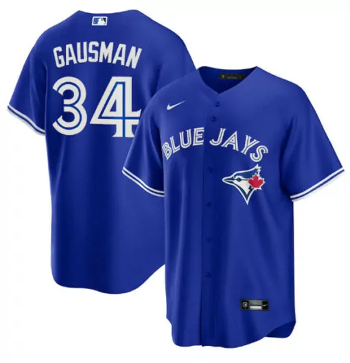 Customizable Mens toronto toronto blue jays 34 kevin gausman royal cool base stitched jersey 3098