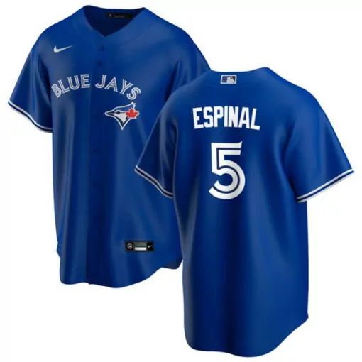 Personalized Mens toronto toronto blue jays 5 santiago espinal royal cool base stitched jersey 9071