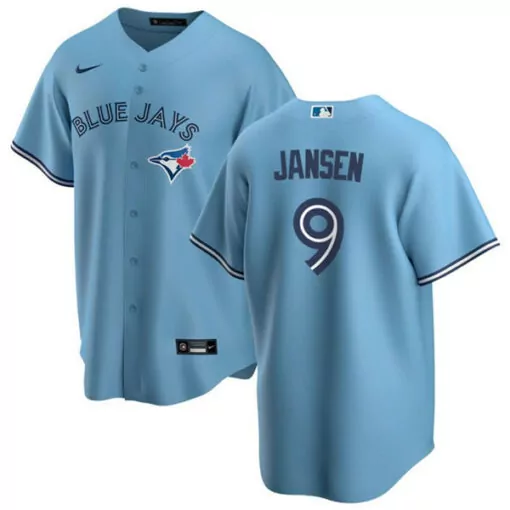 Personalized Mens toronto toronto blue jays 9 danny jansen light blue cool base stitched jersey 8941