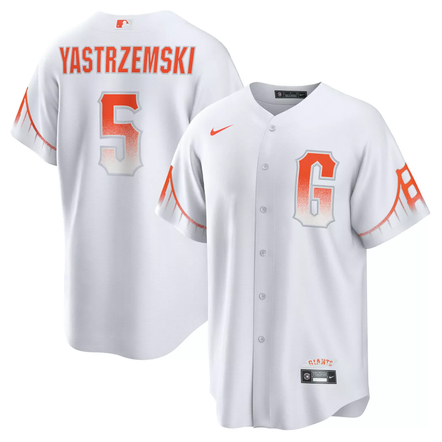 Customizable Mike yastrzemski san francisco giants city connect player jersey white 9889