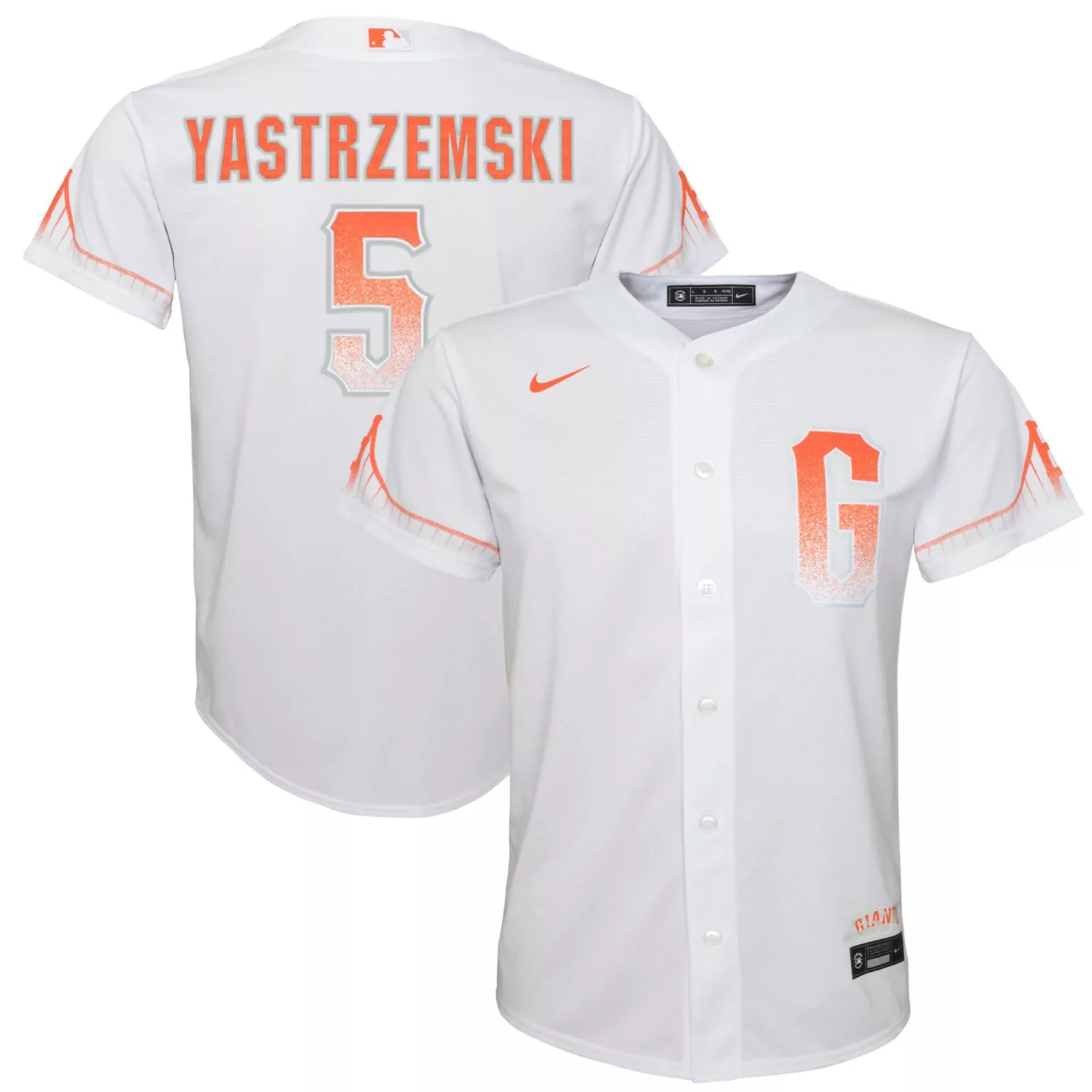 Customizable Mike yastrzemski san francisco giants city connect player jersey white 9889
