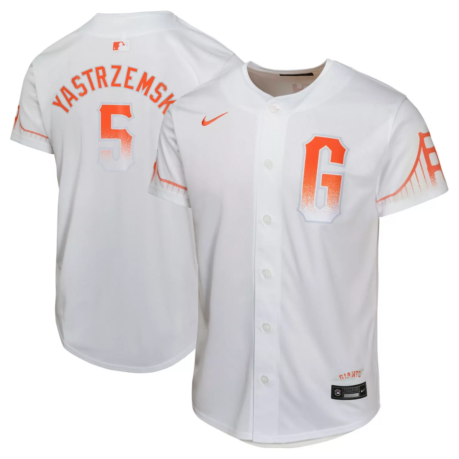 Customizable Mike yastrzemski san francisco giants city connect player jersey white 9889