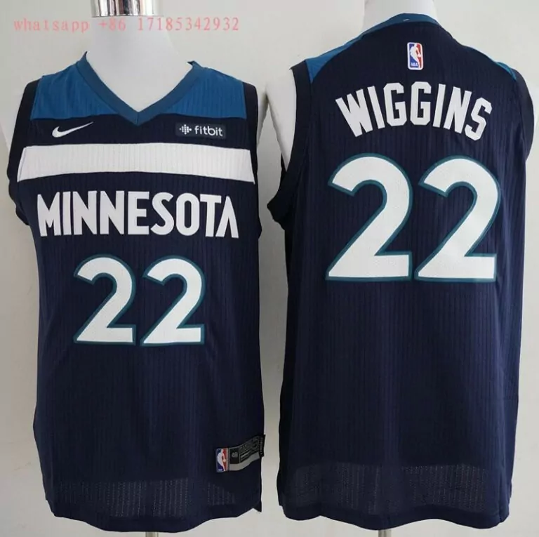 Custom Minnesota timberwolves andrew wiggins 22 2020 nba new arival black jersey 8598