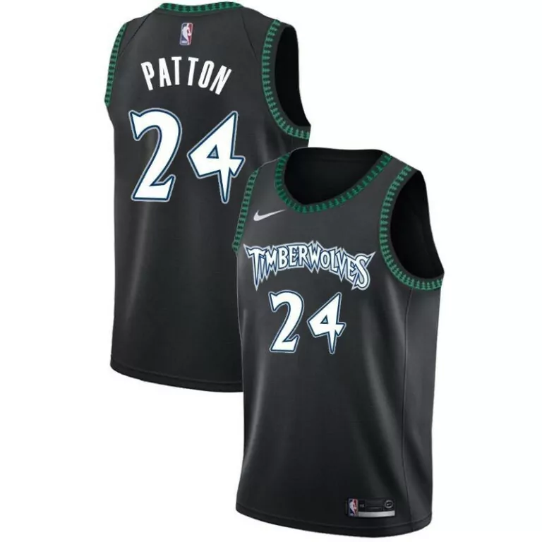 Customizable Minnesota timberwolves justin patton 24 nba 2020 new arrival black jersey 3134