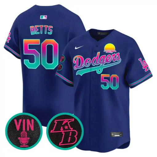 Customizable Mookie betts la city los angeles dodgers vin kobe patch gold trim vapor jersey 2543