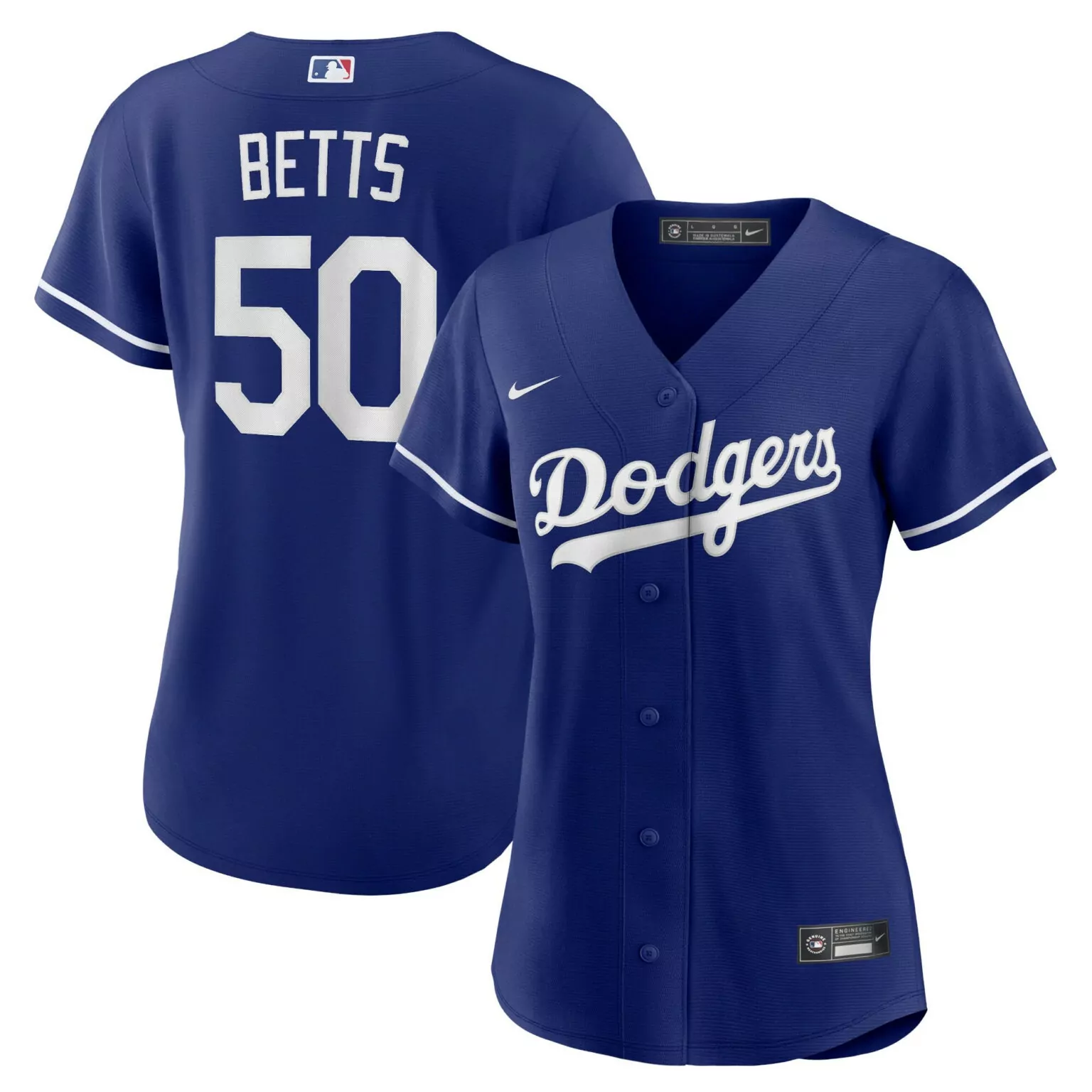 Customizable Mookie betts los angeles dodgers womens alternate player jersey royal 3029