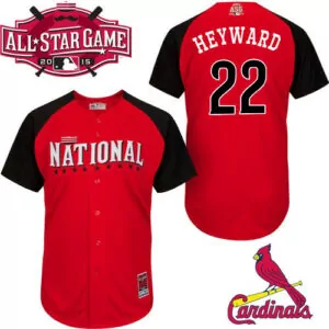 Personalized National league st louis arizona cardinals 22 heyward red 2015 all star jersey 5657