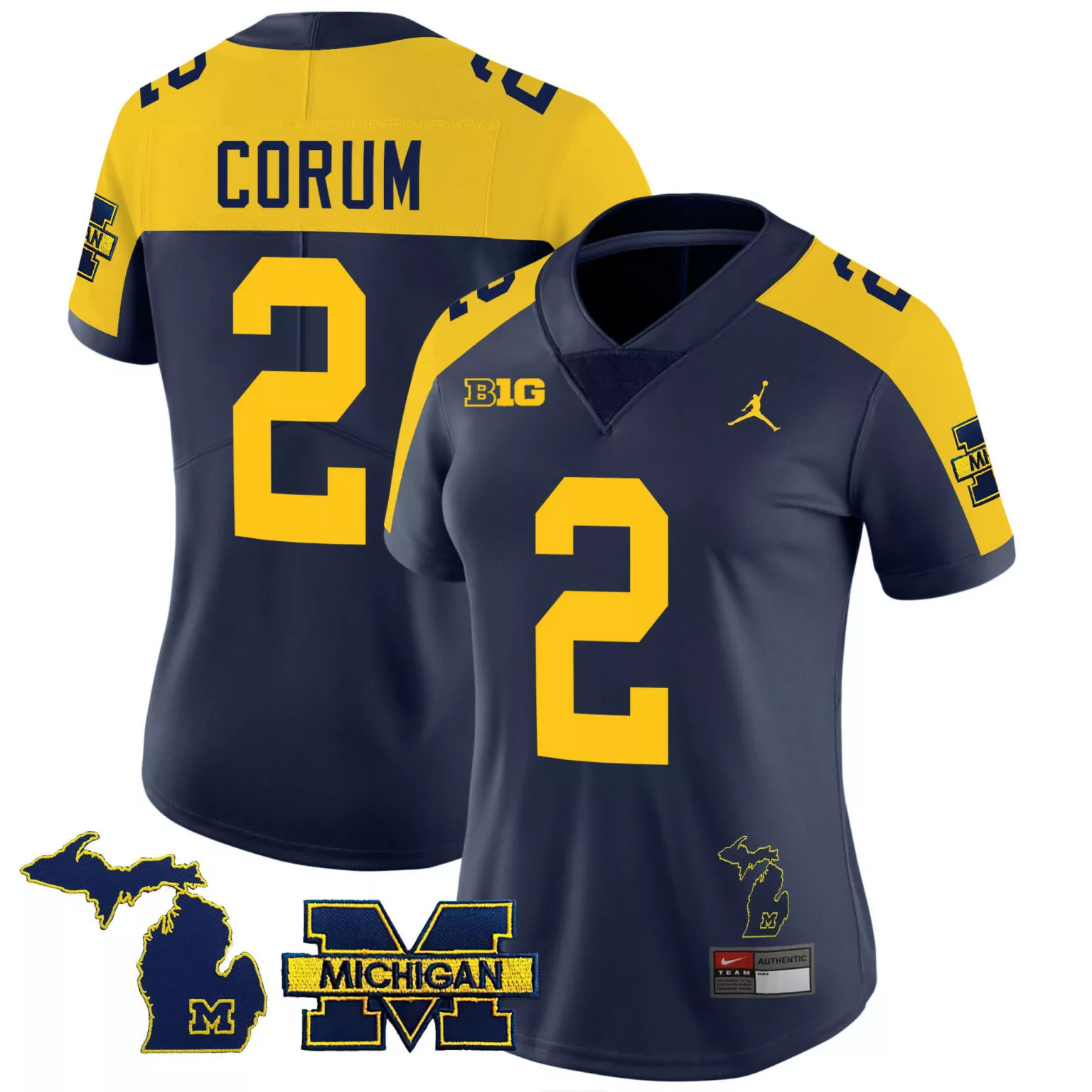 Personalized Navy alternate blake corum michigan wolverines 2023 special jersey all stitched 2779
