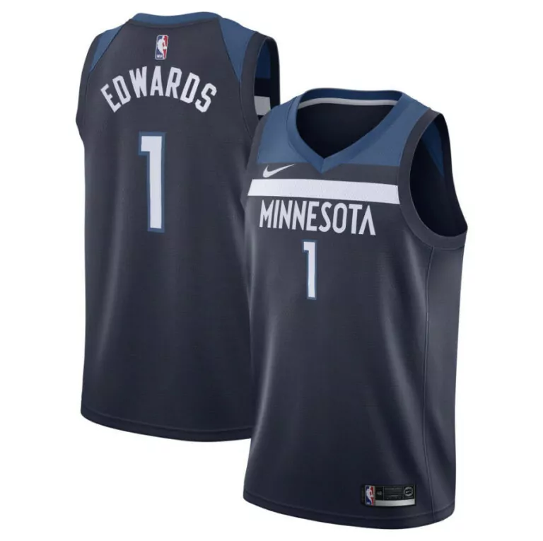 Customizable Navy anthony edwards minnesota timberwolves jersey collection all stitched 5055