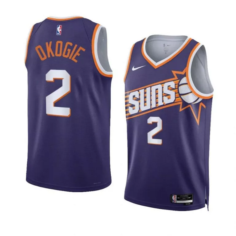 Customizable Phoenix suns 2 josh okogie 2023 24 icon edition purple jersey unisex 1912