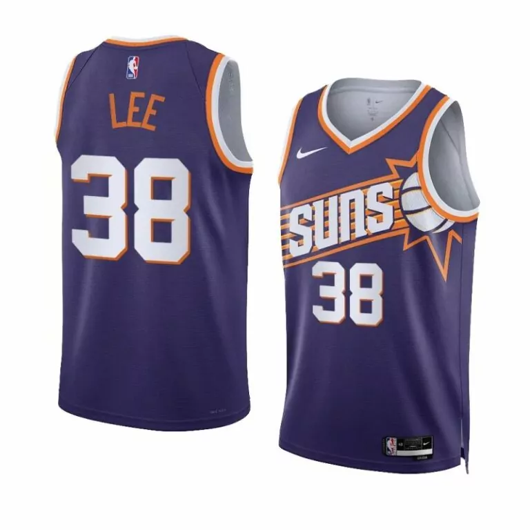 Customizable Phoenix suns 38 saben lee 2023 24 icon edition purple jersey unisex 9813