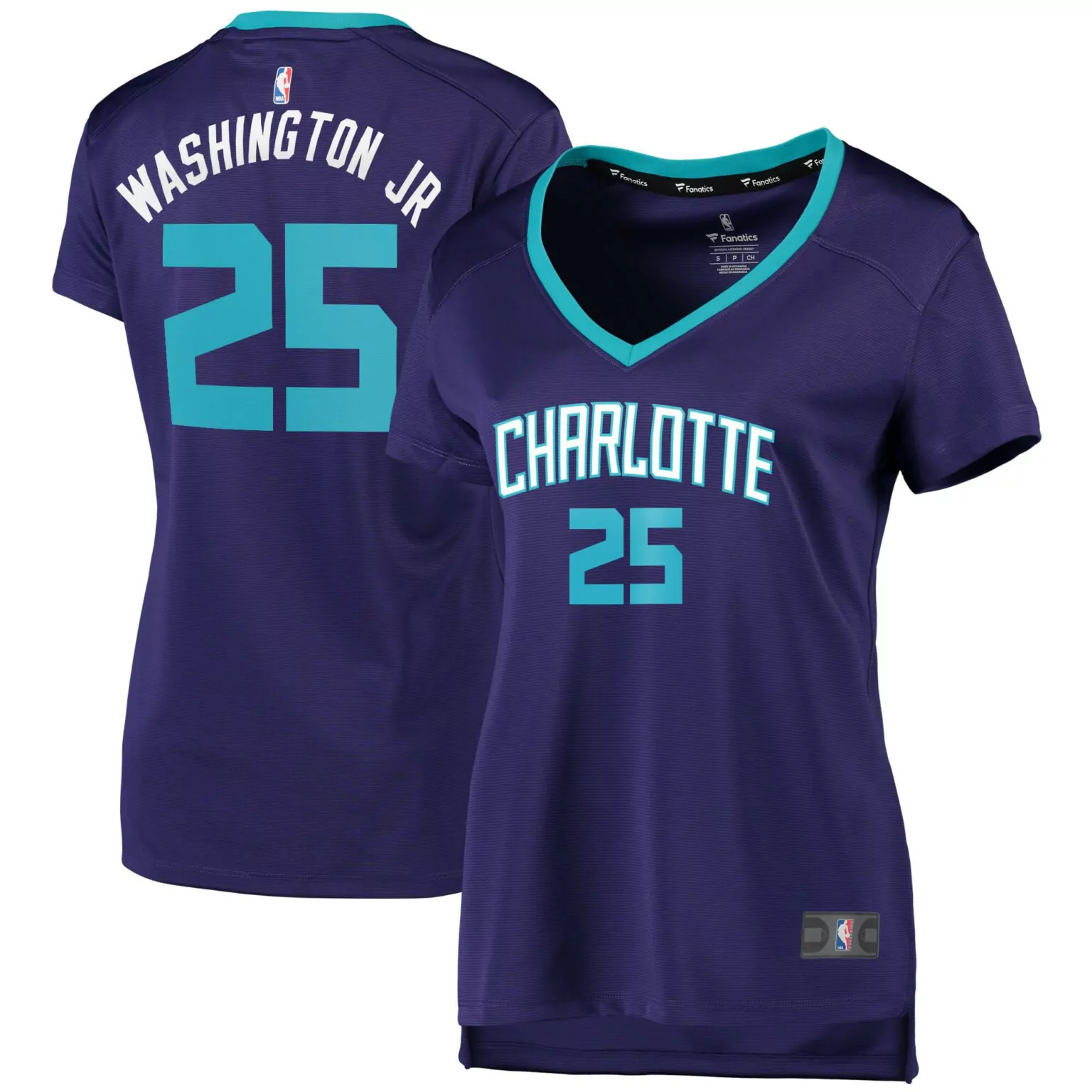 Custom Pj washington jr charlotte hornets fast break player jersey statement edition purple nba 5750