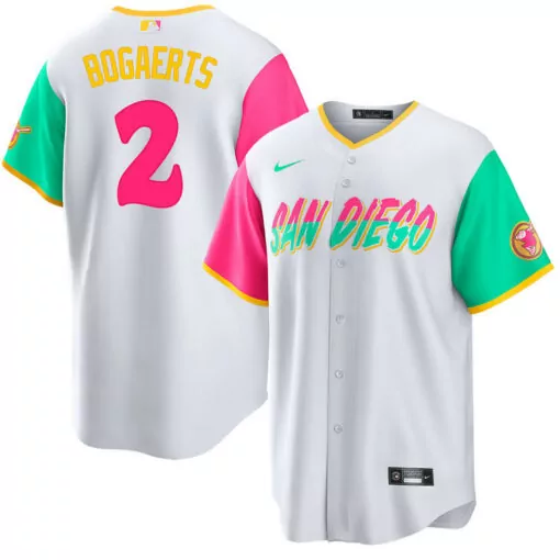 Custom Mens san diego padres 2 xander bogaerts tan cool base stitched jersey 5529