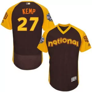 Customizable San diego padres 27 matt kemp brown flexbase collection 2016 allstar national league stitched jersey 3597