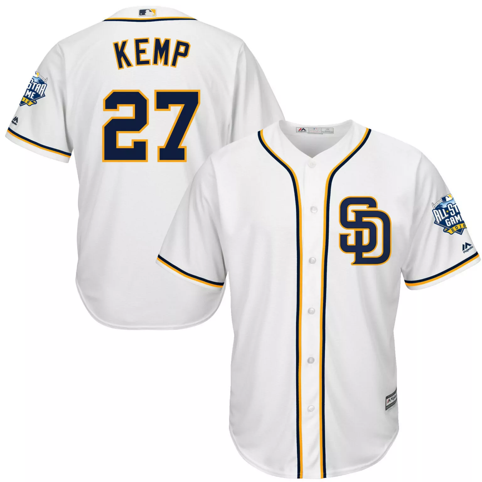 Customizable San diego padres 27 matt kemp brown flexbase collection 2016 allstar national league stitched jersey 3597