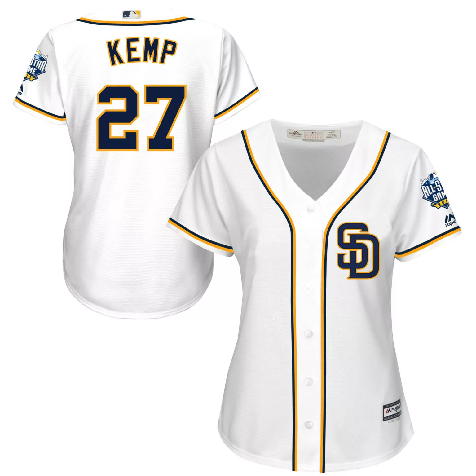 Customizable San diego padres 27 matt kemp brown flexbase collection 2016 allstar national league stitched jersey 3597