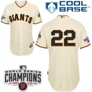 Customizable San francisco giants 22 will clark cream home cool base w2014 world series champions stitched jersey 1947