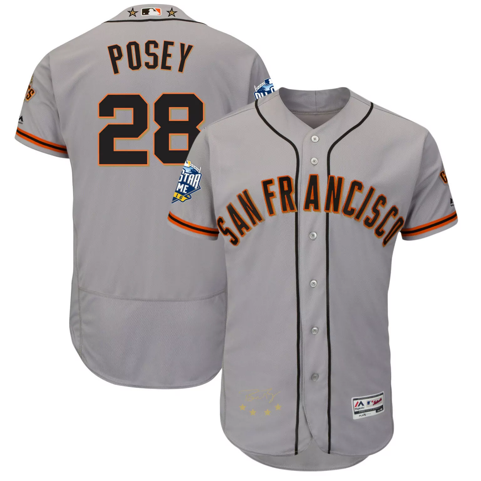 Personalized San francisco giants 28 buster posey cream 1946 throwback cool base jersey 2775