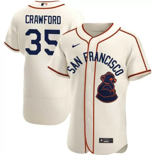 Personalized San francisco giants 35 brandon crawford brown 2016 allstar game cool base batting practice player jersey 3282