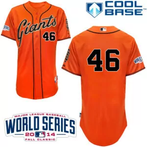 Customizable San francisco giants 48 pablo sandoval cream cool base w2010 world series patch stitched jersey 7024