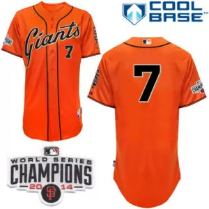 Personalized San francisco giants 45 travis ishikawa cream home cool base w2014 world series patch stitched jersey 6164