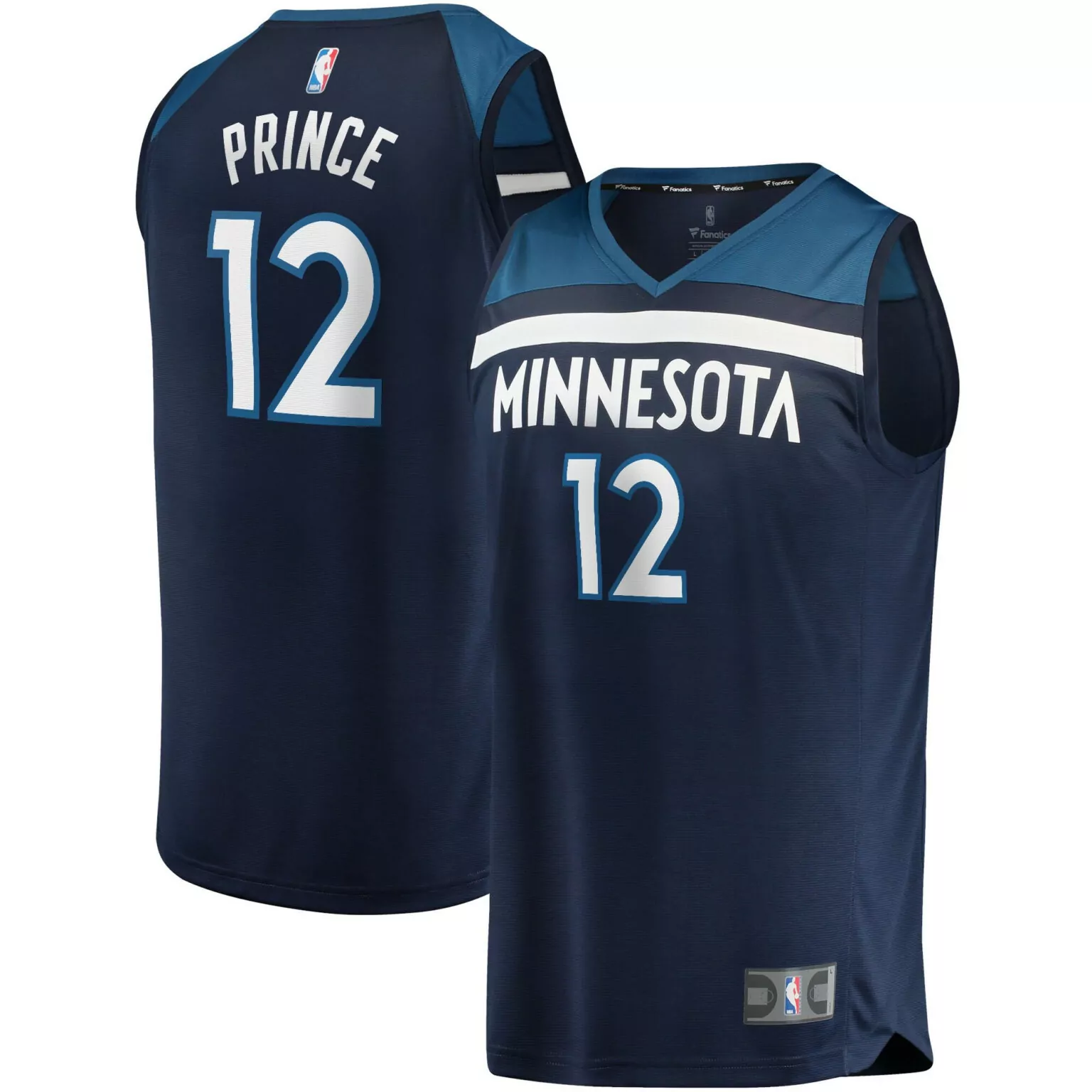 Customizable Taurean prince minnesota timberwolves 202122 fast break jersey icon edition navy nba 2117