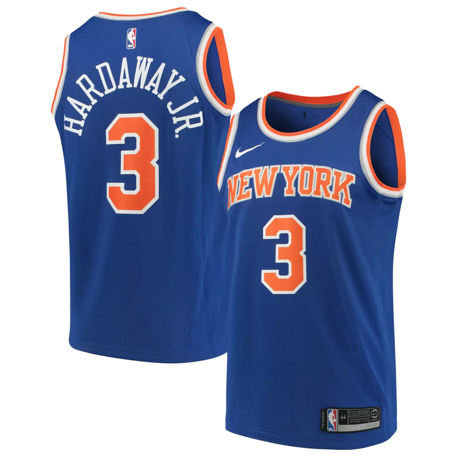 Custom Tim hardaway jr new york knicks 202021 jersey icon edition blue nba 4050