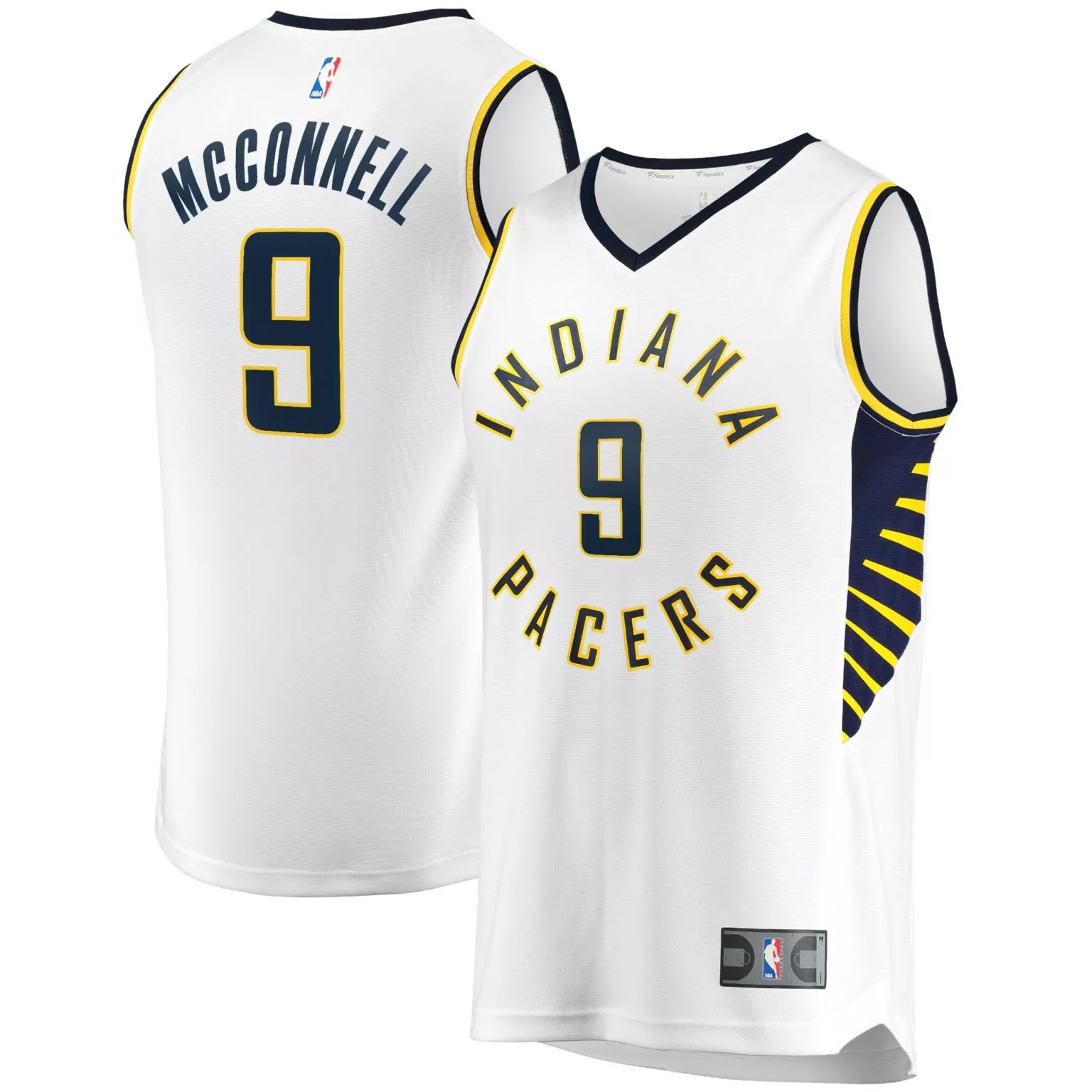 Personalized Tj mcconnell indiana pacers fast break player jersey association edition white nba 4046