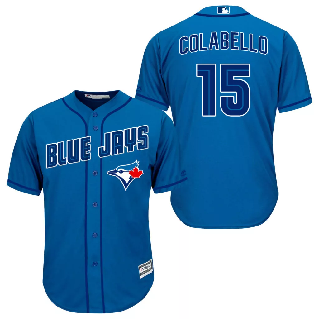 Personalized Toronto blue jays 15 chris colabello light blue new cool base jersey 6943