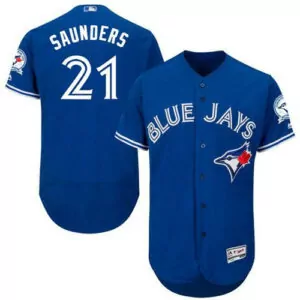 Customizable Toronto blue jays 21 michael saunders blue flexbase collection stitched jersey 6236