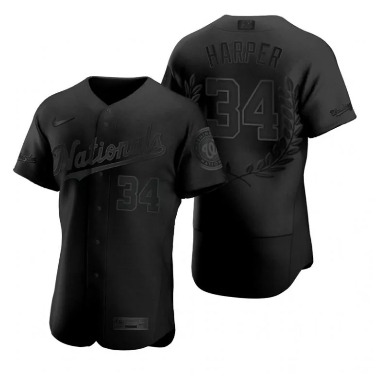 Customizable Washington nationals 34 bryce harper black flexbase fashion jersey 3725